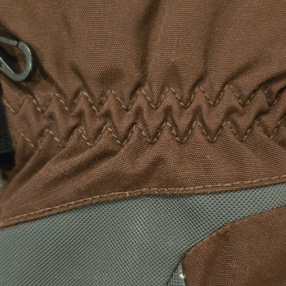 The North Face Pink and Brown Winter Gloves